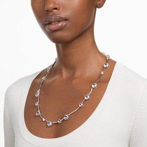 Swarovski Constella necklace, clear crystals, rhodium plated